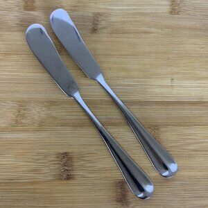 International Silver Gran Royal Stainless Steel Butter Knives Spreaders Set Of 2